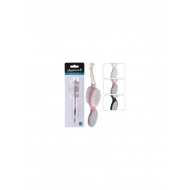 4in1 Pedicureborstel met Steen en Metalen Schraper - Multicolor - Merk Eleganza - Nagelverzorging Nagelborstel