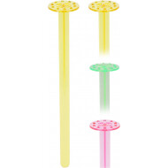 Excellent Houseware Mortier de Cocktails - H17cm - Plastique - Multicolore - 10 pièces