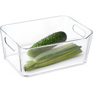 Excellent Houseware Bac Organisateur Réfrigérateur - 17x19x11,5cm - 5L - Plastique - Transparent