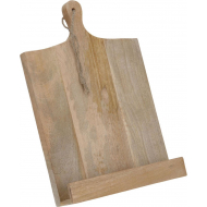 Excellent Houseware Kookboekstandaard Gunnar - Stijlvol - Veelzijdig Gebruik - Hout - Lichtbruin - Kleur Licht bruin