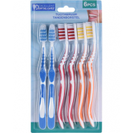 Excellent Dental Care Tandenborstels - Multicolor - 6 Stuks - Tand- en mondverzorging Manuele tandenborstel