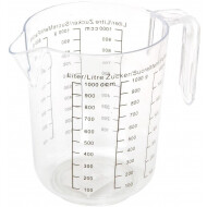 Basic Verre Doseur - Pratique - Simple - 1L - Plastique - Transparent