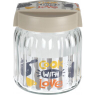 Excellent Houseware Bocal de Conservation - 1L - Verre - Transparent