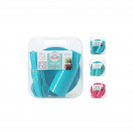 Excellent Houseware Picknickset 6 Personen - Kunststof - Blauw/Roze - 31 Delig
