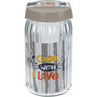 Excellent Houseware Bocal de Conservation - 1,7L - Verre - Transparent