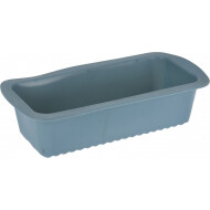 La Cucina Moule à Cake - Anti-Adhésif - Lavable au Lave-vaisselle - 27x14x7cm - Silicone - Bleu - Forme Rond - Matériel Silicone