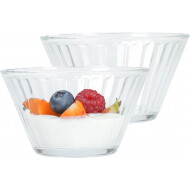 Excellent Houseware Bol/Saladier - Ø11x7cm - 0,3L - Verre - Transparent - Matériel Verre - Couleur Transparant