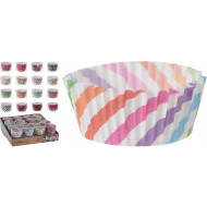 La Cucina Moule à Cupcakes - Différents Desserts - 180°C -  Ø8cm - Papier - Multicolore - 60 pièces - Forme Rond - Matériel Papier traité