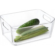 Excellent Houseware Bac Organisateur Réfrigérateur - 30x21x13cm - 7L - Plastique - Transparent