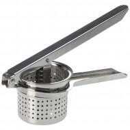 Excellent Houseware Presse-Purée - Facile à Utiliser - Ø8x25cm - Acier Inoxydable - Argent
