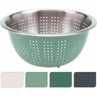 Excellen Houseware Zeef - Gemakkelijk Schoon te Maken - Ø24x11cm - RVS - Multicolor - Materiaal RVS