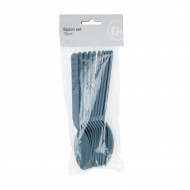 Set de Cuillères - Plastique - Bleu - 10 Pièces - Marque Merkloos