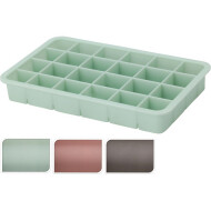 Moule à Glaçons - 24 Cubes - Convivial - 208x125x28mm - Silicone - Multicolore - Marque Merkloos