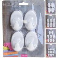 Homestyle Plakhaakjes voor Handdoeken - Kunststof - Wit - 4/6/8/12 Stuks