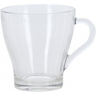 Koffie/Theeglasset- 15x10x24cm - 0,3L - Glas - Transparant - 4 Delig - Kleur Transparant