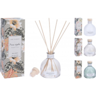 H&S Huisparfum - Meerdere Geuren - 6 Stokjes - 8x8x23cm - 0,1L - Glas - 4ass - Geur Fruit