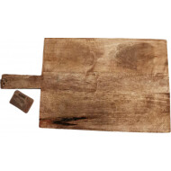 Planche à Découper Excellent Houseware - 45 x 25 cm - Bois de Manguier - Brun Bois