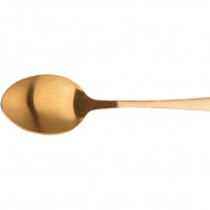 Excellent Houseware Cuillères à Café - L15 cm - Acier Inoxydable - Or - 6 pièces