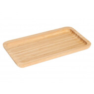 Excellent Houseware Plateau de Service - Élégant - Durable - 25x13x1,8cm - Bambou - Marron - Couleur Brun - Matériel Bambou