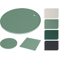 Excellent Houseware Onderzetter Assortiment- Rond/Vierkant - Ø17/17x17cm - Silicoon - Multicolor