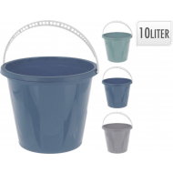 C.T. Emmer met Handgreep - 10L - Plastiek - Multicolor - Kleur Multicolor
