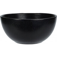 Excellent Houseware Bols à Soupe - Ø14,8x7cm - 0,4L - Céramique - Noir - Couleur Noir - Matériel Céramique