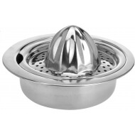 Excellent Workware Presse-Agrumes - Qualité Professionnelle - 16,5x6cm - Acier Inoxydable - Argent