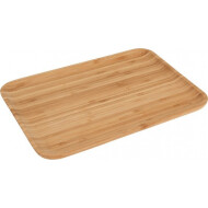 Excellent Houseware Plateau de Service - Rectangulaire - 33x23x2cm - Bois d’Acacia - Brun - Matériel Bois - Couleur Brun