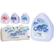 Ultra Fresh Luchtverfrissers Gel - Huis of Auto - 3 Geuren - 60g - Kunststof - Multicolor - 2 Stuks - Geur Fris