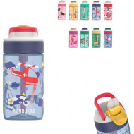 Kambukka Lagoon Drinkfles Kinderen 400ml - Geïntegreerd Rietje - BPA Vrij - Lekvrij - Politie - Merk Kambukka - Inhoud 400 ml - Kleur Blauwgrijs