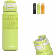 Kambukka Elton Geïsoleerde Drinkfles 750ml - 3-in-1 Deksel - Grip - Fluo Groen - Merk Kambukka - Kleur Groen - Inhoud 750 ml