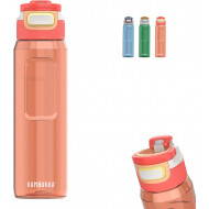 Kambukka Elton Drinkfles 1L - 3-in-1 Deksel - Grip - Lekvrij - Orange Vibes - Merk Kambukka - Kleur Oranje - Inhoud 1 l