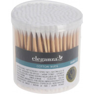 Wattenstaafjes - Duurzaam - Stevig - Hygiënisch - Bamboe - Bruin/Wit - 200 stuks - Merk Eleganza