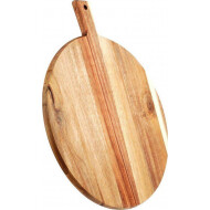 Orion Planche à Découper avec Poignée - 40x33x1,5cm - Bois d’Acacia - Marron