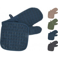 Ovenwant met Pannenlap - Katoen - Multicolor - Kleur Multicolor