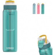 Kambukka Lagoon Drinkfles 1L - Geïntegreerd Rietje - BPA Vrij - Lekvrij - Zesty Green - Merk Kambukka - Kleur Groen - Inhoud 1 l