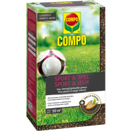 Compo Gazonzaad Sport & Spel - voor intensief gebruikte gazons - 1kg - 50m² - Merk Compo - Inhoud 1 kg - Type zaad Gazon