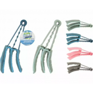 Ultra Clean Nettoyeur de Lamelles - 3 Chiffons - 21cm - Plastique/Microfibre - Bleu/Gris