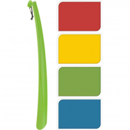 Schoenlepel - 57x20x2cm - Plastic - Multicolor - 4 stuks - Topper - Kleur Multicolor - Maat Standaard