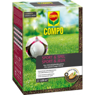 Compo Gazonzaad Sport & Spel - voor intensief gebruikte gazons - 2kg - 100m² - Merk Compo - Inhoud 2 kg - Type zaad Gazon