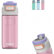 Kambukka Elton Drinkfles 500ml - 3-in-1 Deksel - Grip - Barely Blush - Merk Kambukka - Inhoud 500 ml - Kleur Roze