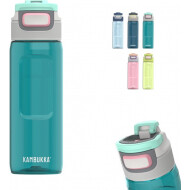 Kambukka Elton Drinkfles 750ml - 3-in-1 Deksel - Grip - Emerald - Merk Kambukka - Kleur Groen - Inhoud 750 ml