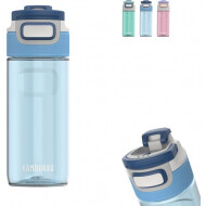 Kambukka Elton Drinkfles 500ml - 3-in-1 Deksel - Grip - Tropical Blue - Topper - Merk Kambukka - Inhoud 500 ml - Kleur Blauw
