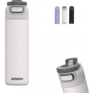 Kambukka Elton Geïsoleerde Drinkfles 1L - 3-in-1 Deksel - Grip - Chalk White - Merk Kambukka - Inhoud 1 l - Kleur Wit