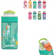 Kambukka Lagoon Drinkfles Kinderen 400ml - Geïntegreerd Rietje - BPA Vrij - Lekvrij - Disco Zoo - Merk Kambukka - Kleur Groen - Inhoud 400 ml