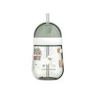 Mepal Rietjesbeker Baby Mio - Makkelijk Vast te Houden - BPA-vrij - 300ml - Kunststof - Little Farm - Merk Mepal