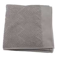 Luxe Handdoek - 50x100cm - Katoen - Lichtgrijs - Merk DDD