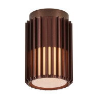 Nordlux Aludra Plafondlamp - E27 - Niet Dimbaar - Ø18,8x18,8cm - Aluminium - Bruin - Materiaal Aluminium - Type lamp Lamp niet inbegrepen - Aantal lichtpunten 1 - Kleur Bruin - Fitting Nvt