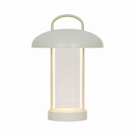 Nordlux Mirano Tafellamp - Dimbaar - Ø14x20cm - Metaal/Glas - Beige - Type lamp LED - Materiaal Metaal,Glas - Kleur Beige - Fitting Nvt - Dimbaar Ja