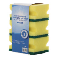Schuurspons Heavy Duty Grip - 10x6,8cm - 4 stuks - Merk DDD - Materiaal Spons - Kleur Nvt